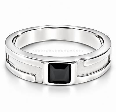 Merchant9 Cincin Perak Batu Hitam 3280