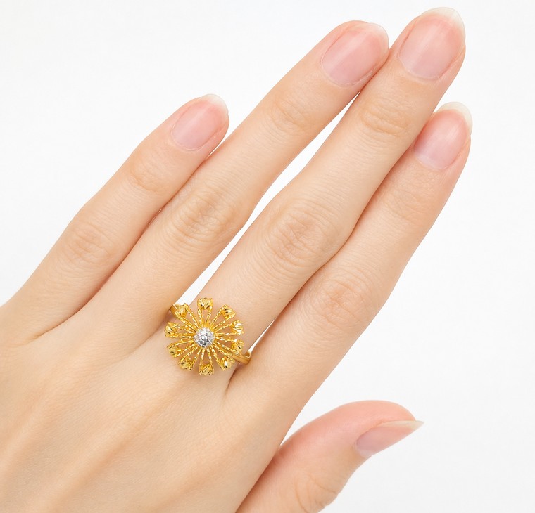 Merchant9 Cincin Emas NOVA Daisy Candy 2C L:1.5CM