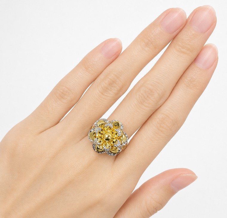Merchant9 Cincin Emas Bunga 2C