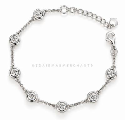 Merchant9 Rantai Tangan NOVA Ice Cut Polo Circle Chrome L:0.6CM
