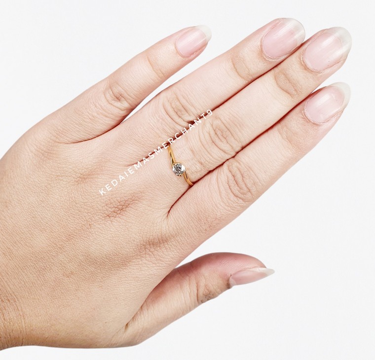 Merchant9 Cincin Emas Permata Cera 9037