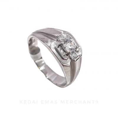 Merchant9 Cincin Perak Batu Putih XII