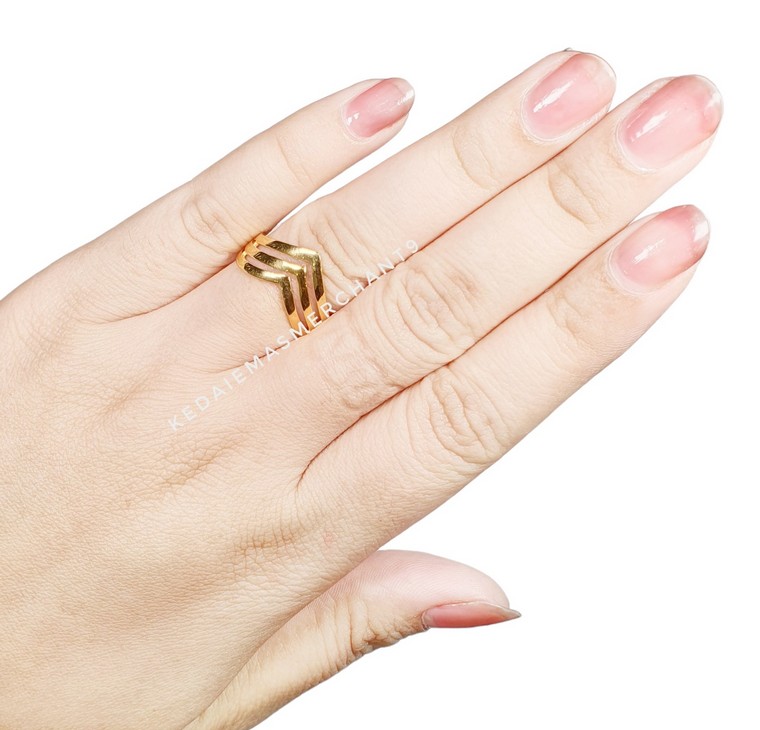 Merchant9 Cincin Emas Lvisa Aurora 3 Layer