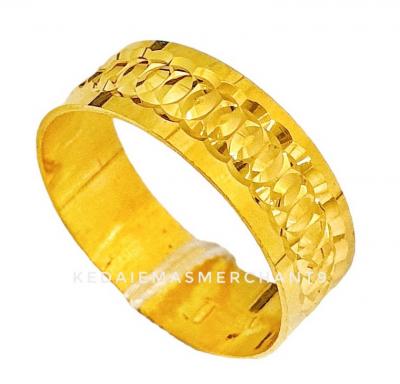 Merchant9 Cincin Emas Belah Rotan Snake Skin