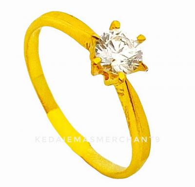Merchant9 Cincin Emas Permata 6052 Solitaire