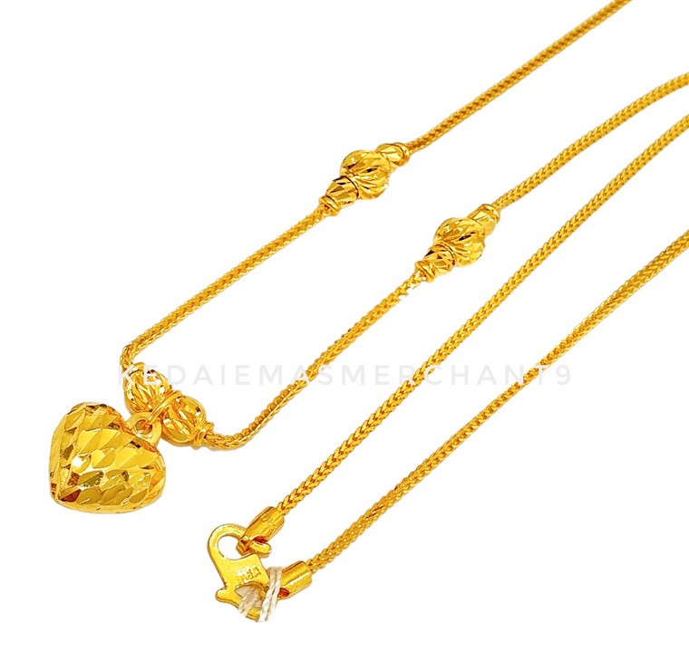 Merchant9 Rantai Leher Choker Mesin Box Bola Love Mozaic