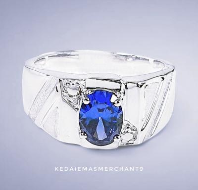 Merchant9 Cincin Perak Batu Biru Mat Lela JG029BL
