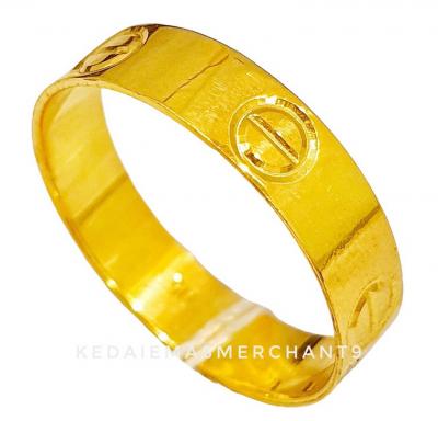 Merchant9 Cincin Emas Belah Rotan Ctier L:0.4cm