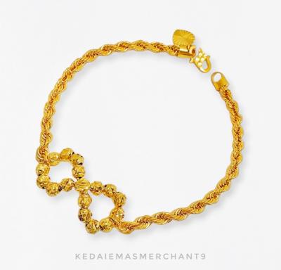 Merchant9 Rantai Tangan Pintal Infinity L:0.3CM
