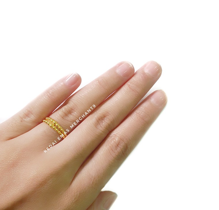 Merchant9 Cincin Emas Boba 2 layer