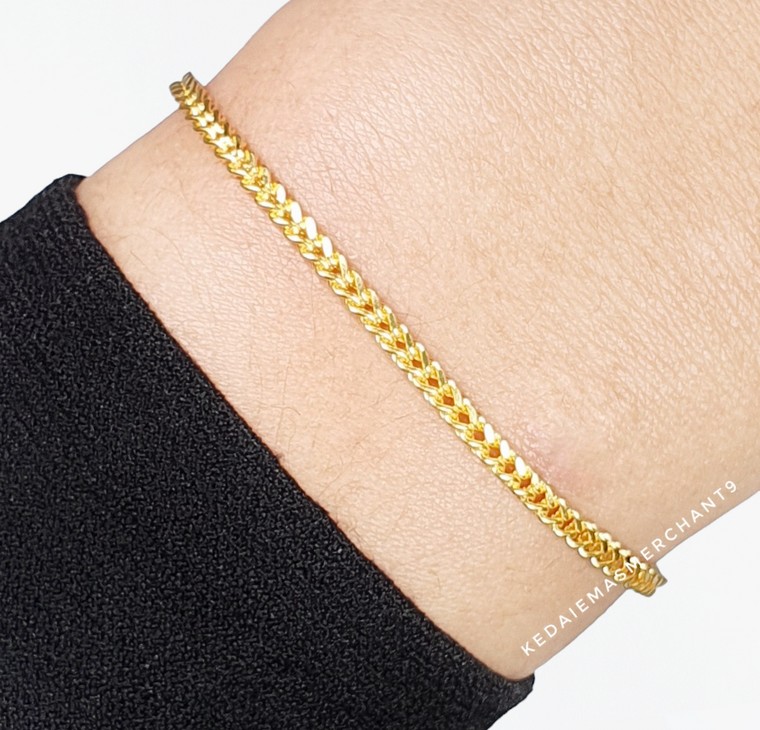 Merchant9 Rantai Tangan Mesin Box Padu L:0.2CM