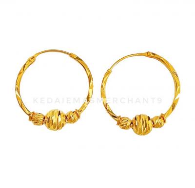 Merchant9 Subang Ring Boba Triple DIA:1.9CM