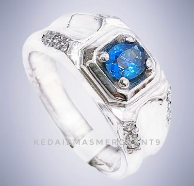 Merchant9 Cincin Perak Andika Batu Biru