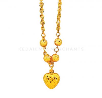 Merchant9 Rantai Leher Polo Choker Love L:0.25CM