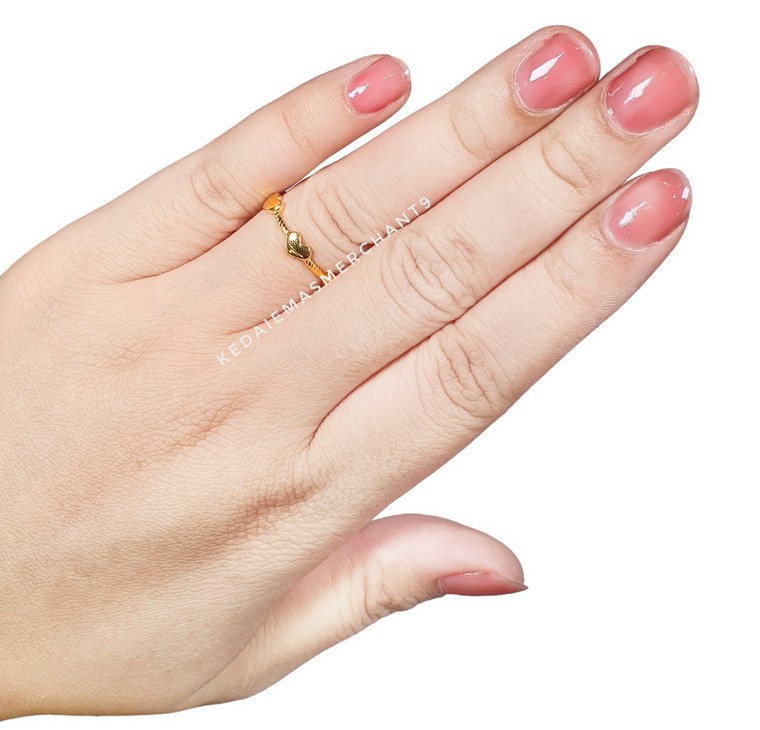 Merchant9 Cincin Emas Twist Love Full