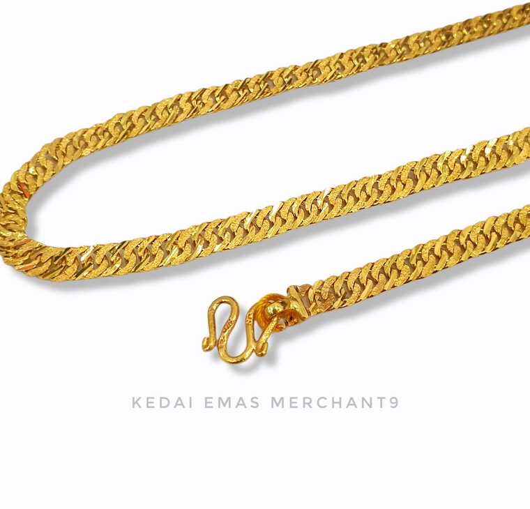 Merchant9 Rantai Leher Kait 2 Pasir Padu L:0.5CM