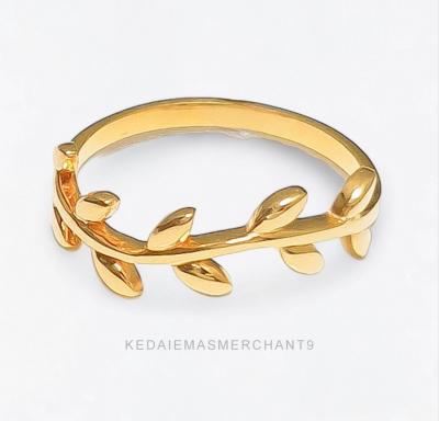 Merchant9 Cincin Emas Maria Leaf