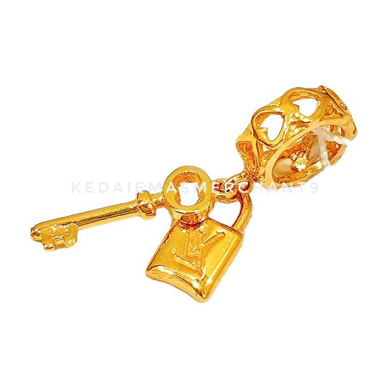 Merchant9 Charm PadLock Key Louv