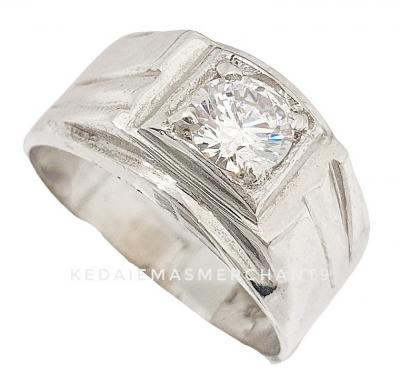 Merchant9 Cincin Perak Batu Putih 3018