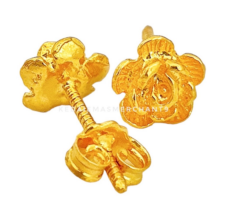 Merchant9 Subang Skrew Bunga Rose