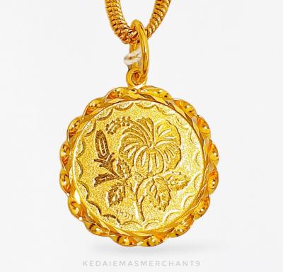 Merchant9 Loket Syiling Bunga Raya L:1.7CM