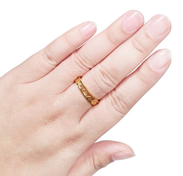 Merchant9 Cincin Emas Bvl Polish Full L:0.4CM