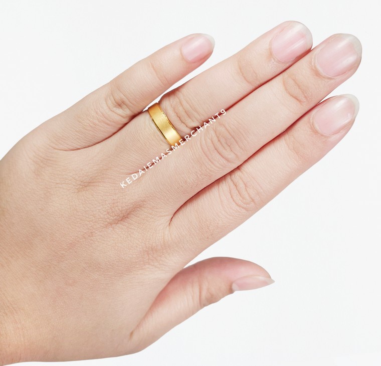 Merchant9 Cincin Emas Belah Rotan Matte