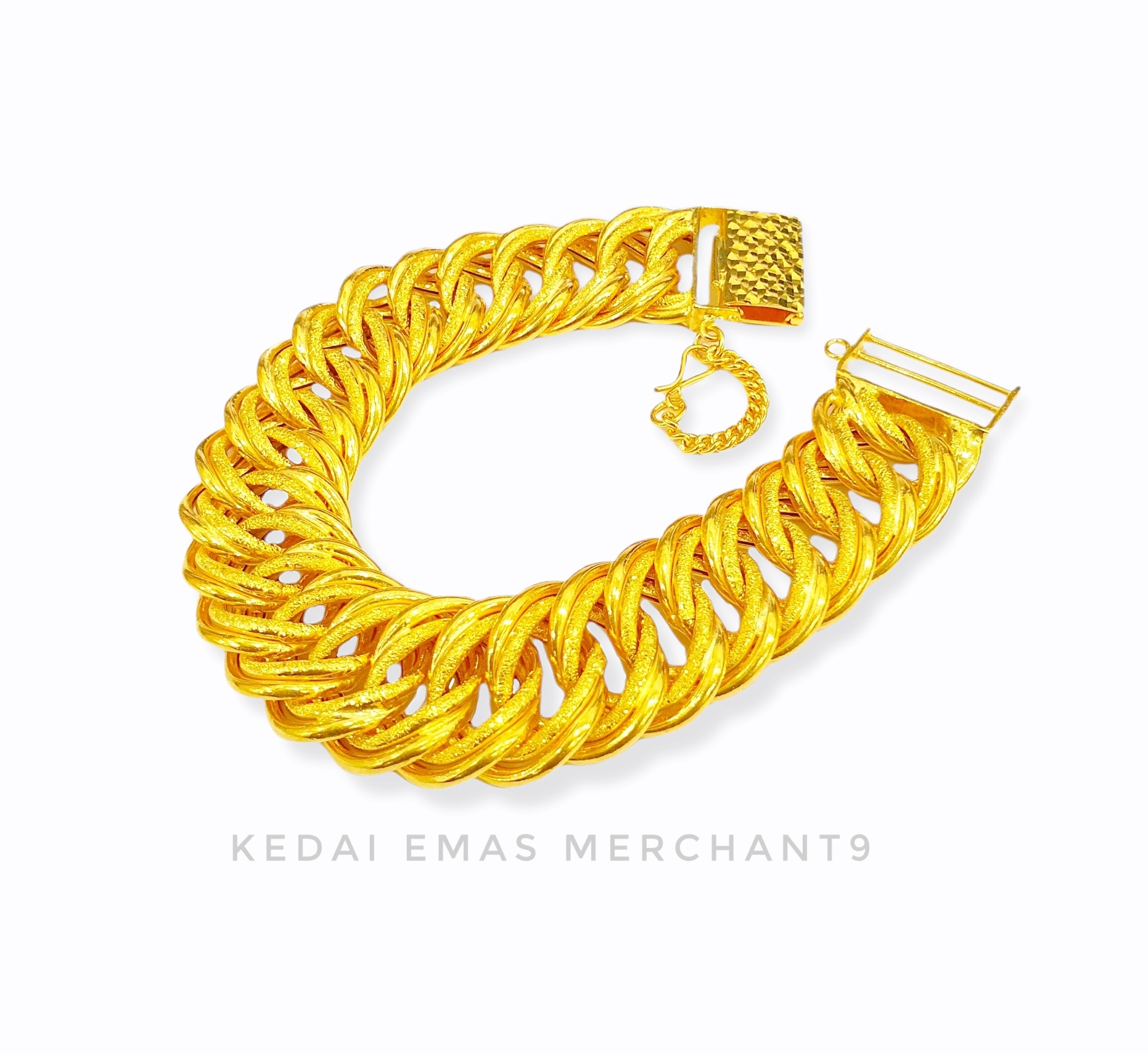 Merchant9 Rantai Tangan Coco Kait Pasir L:2.1CM Klip Petak