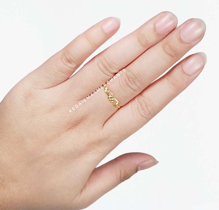 Merchant9 Cincin Emas Love Minimalist