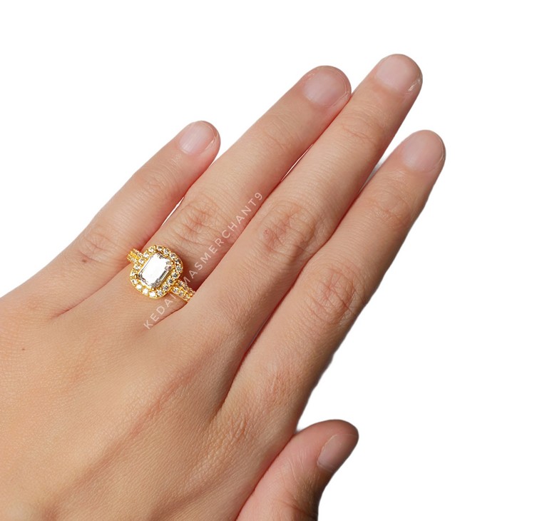 Merchant9 Cincin Emas Permata Cera M9001 - Petak