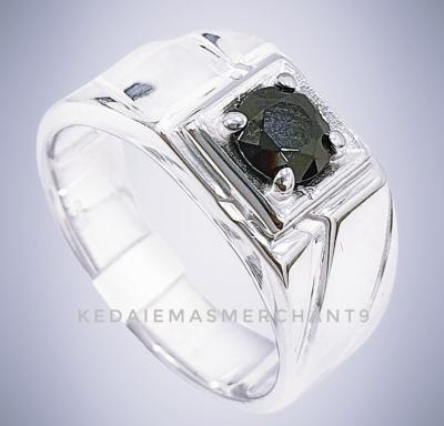 Merchant9 Cincin Perak Batu Hitam Kama