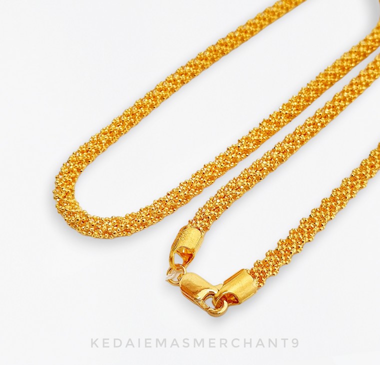 Merchant9 Rantai Leher Jagung L:0.4CM