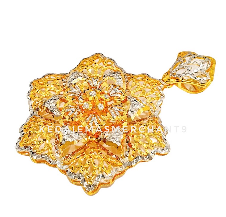 Merchant9 Loket Bunga Lotus Chrome L:3.8CM
