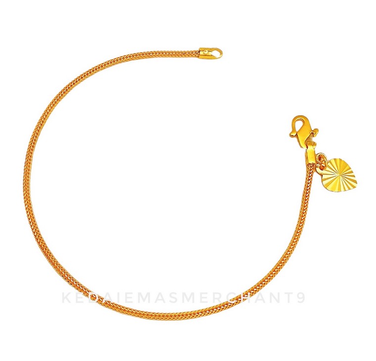 Merchant9 Rantai Tangan Belut Padu L:0.15CM