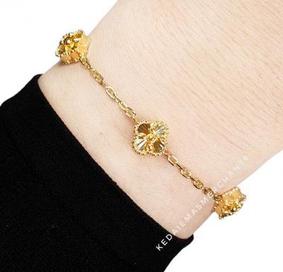 Merchant9 Rantai Tangan Sauh VC 5 Clover L:0.8CM