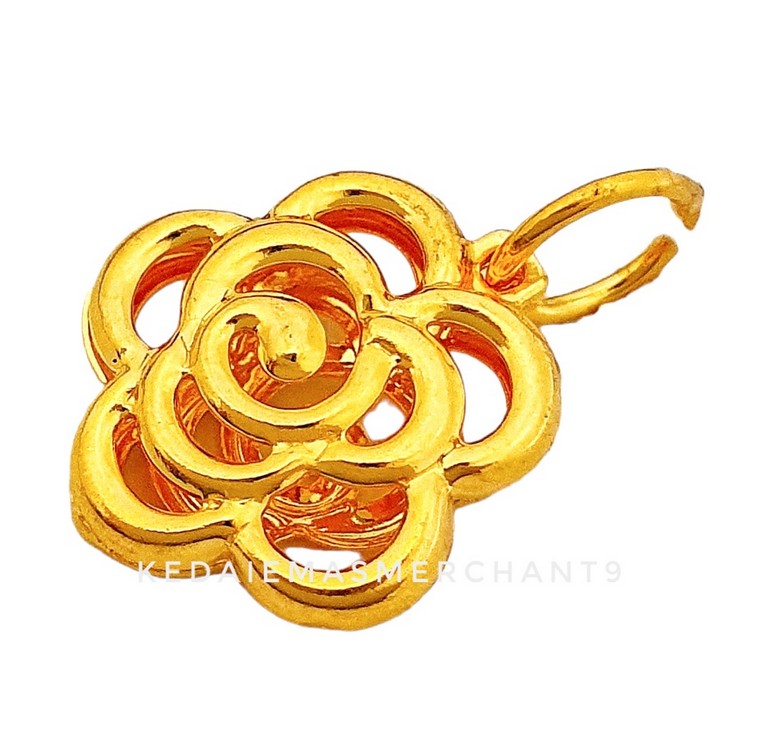 Merchant9 Loket Bunga Rose L:1.15CM