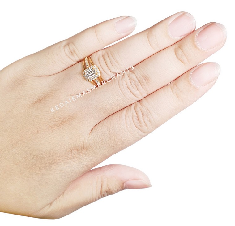 Merchant9 Cincin Emas Permata Cera BR9035