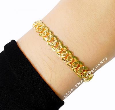 Merchant9 Rantai Tangan Kelisa Padu L:0.6CM