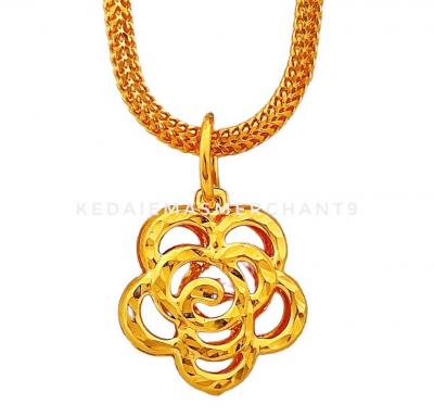 Merchant9 Loket Bunga Rose L:1.15CM