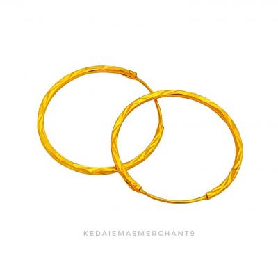 Merchant9 Subang Ring Dimensi Dia:1.2CM