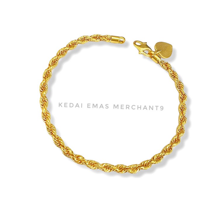 Merchant9 Rantai Tangan Pintal L:0.3CM
