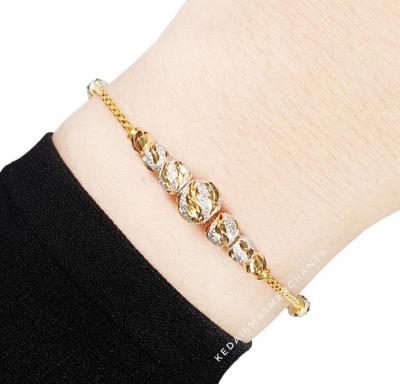 Merchant9 Rantai Tangan Choker Ice Cream Box Candy Marble Chrome