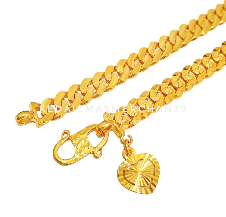 Merchant9 Rantai Tangan Kelisa Padu L:0.4CM