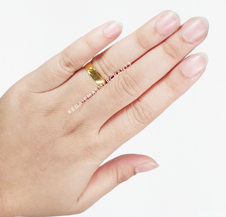 Merchant9 Cincin Emas Belah Rotan Line