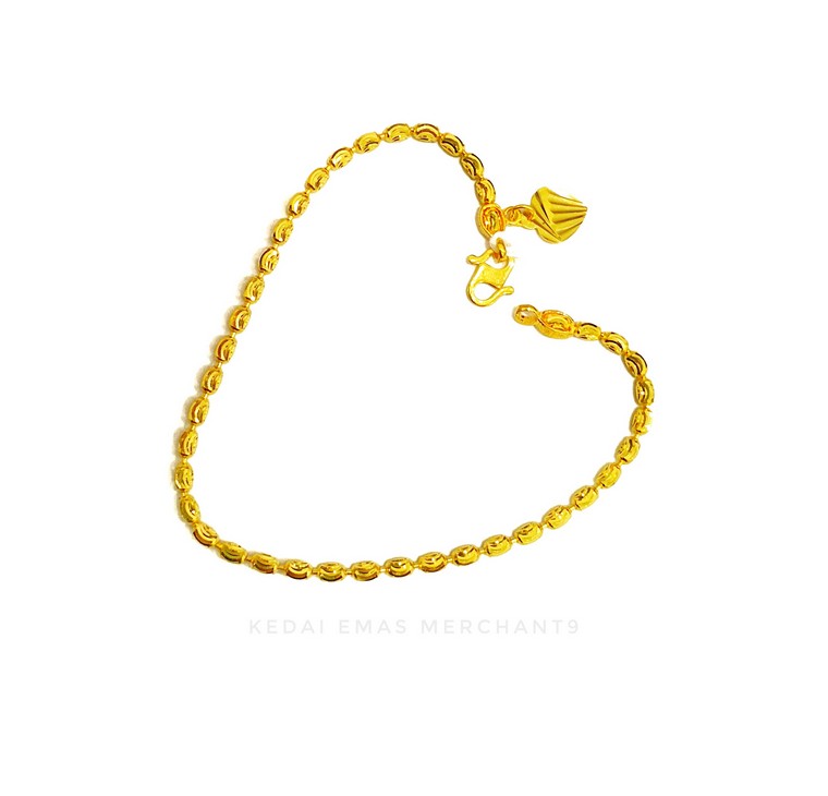Merchant9 Rantai Tangan Biji Ketumbar L:0.2CM