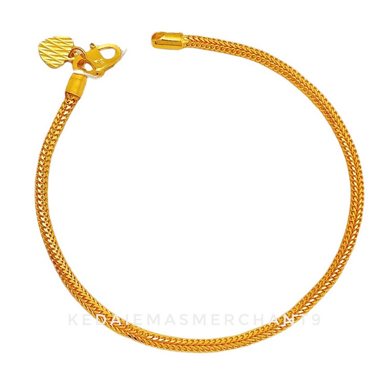 Merchant9 Rantai Tangan Belut Padu L:0.2CM