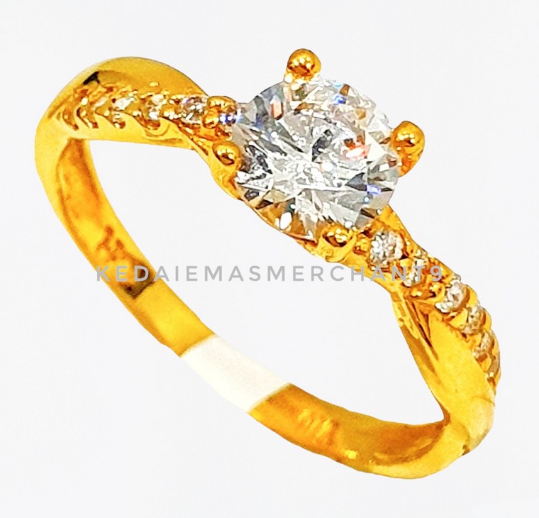 Merchant9 Cincin Emas Permata Cera 9073