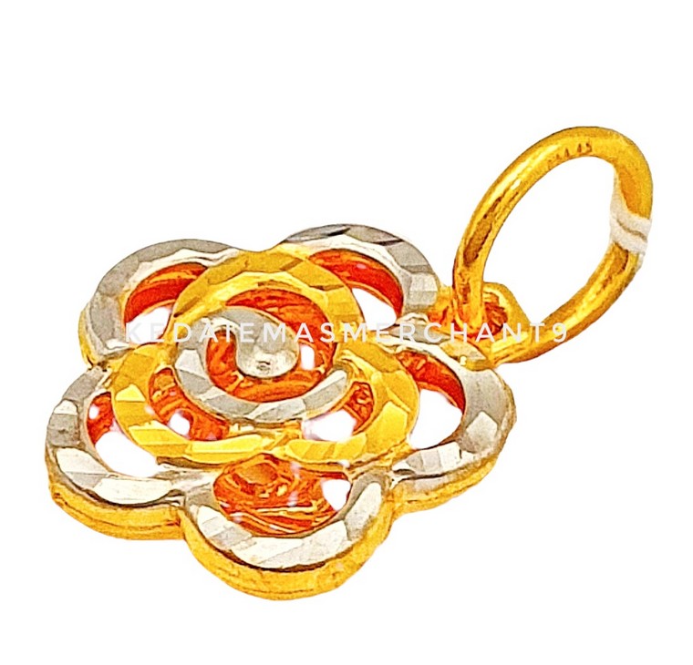 Merchant9 Loket Bunga Rose Chrome L:1.15CM