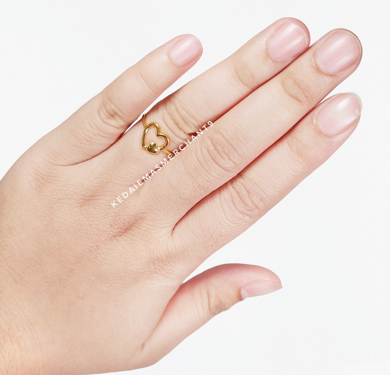 Merchant9 Cincin Emas Minimalist Love II