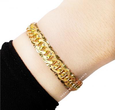 Merchant9 Rantai Tangan Puteri Padu Kait 2 L:0.85CM Klip Petak